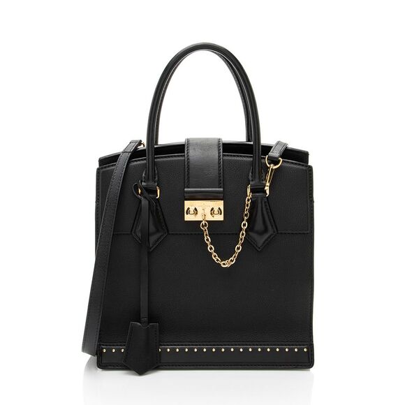 Louis Vuitton Calfskin Studded Marly PM Tote - Picture 1 of 15